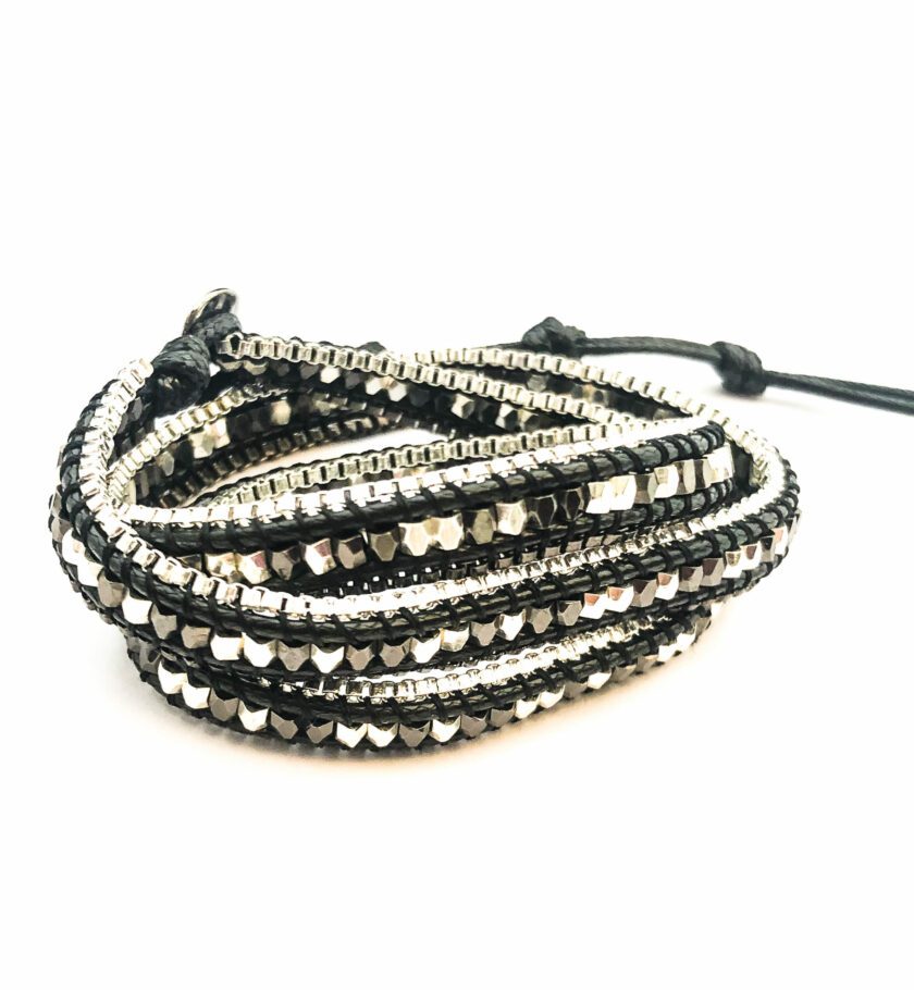 wrap bracelet • metallic